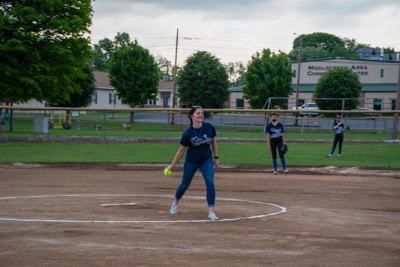 Jorden Bailey throwing out first pitch.