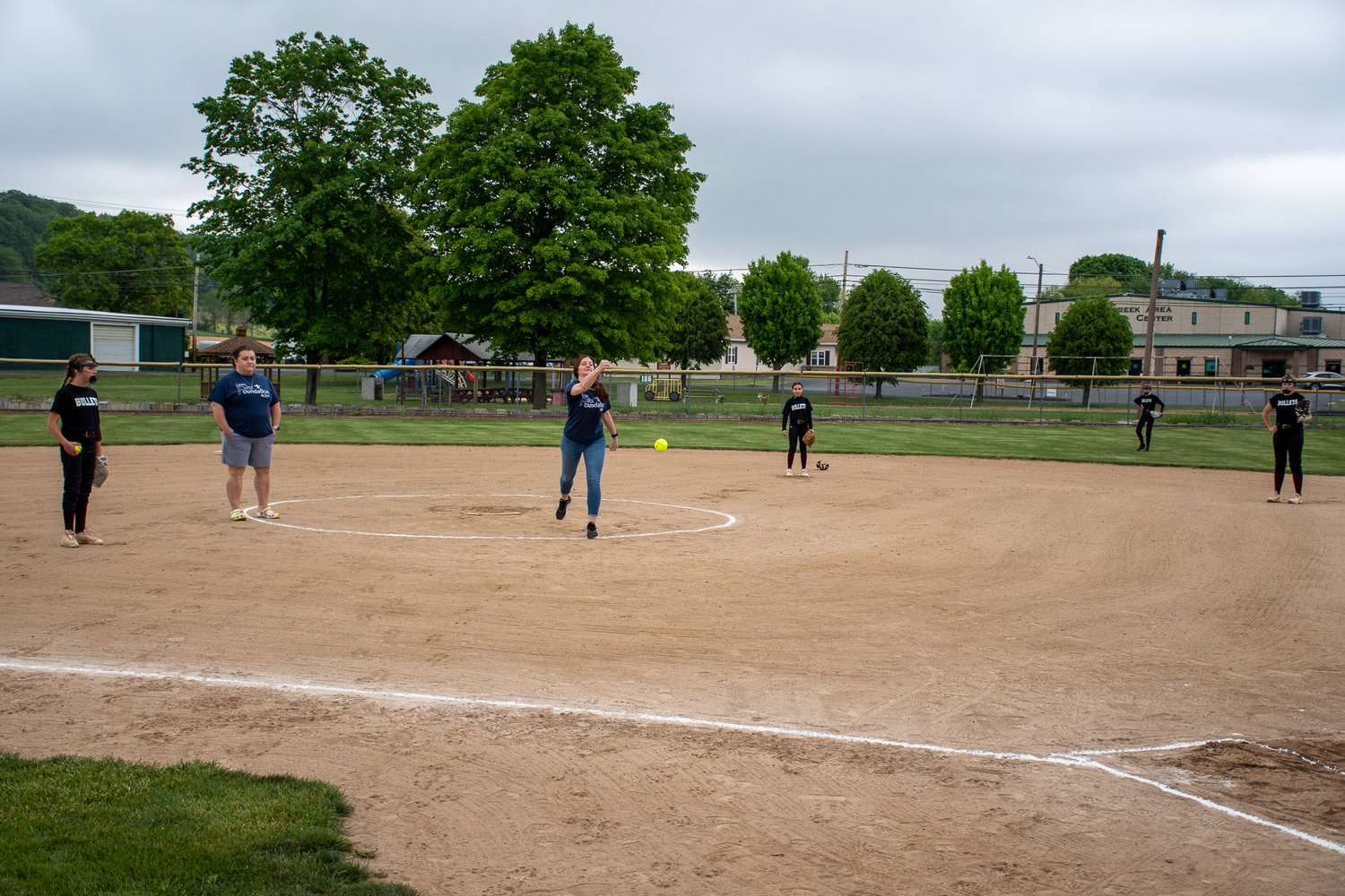 Jorden Bruner just threw first pitch.