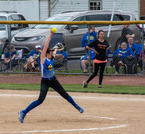 Pitcher mid windup.